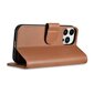 iCarer 2in1 iPhone 14 Pro Max Leather Flip Anti-RFID Brown (WMI14220728-BN) hinta ja tiedot | Puhelimen kuoret ja kotelot | hobbyhall.fi