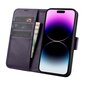 iCarer 2in1 iPhone 14 Pro Max Leather Flip Anti-RFID dark purple (WMI14220728-DP) hinta ja tiedot | Puhelimen kuoret ja kotelot | hobbyhall.fi