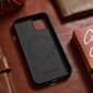 iCarer Leather iPhone 14 Plus black (MagSafe compatible) hinta ja tiedot | Puhelimen kuoret ja kotelot | hobbyhall.fi