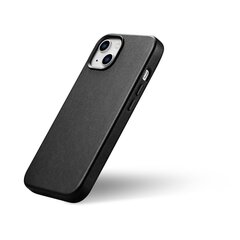 iCarer Leather iPhone 14 Plus black (MagSafe compatible) hinta ja tiedot | Puhelimen kuoret ja kotelot | hobbyhall.fi