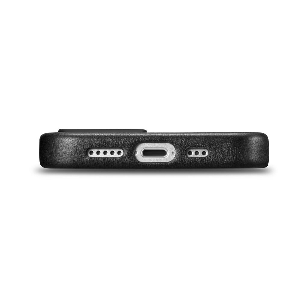 iCarer Leather iPhone 14 Plus black (MagSafe compatible) hinta ja tiedot | Puhelimen kuoret ja kotelot | hobbyhall.fi