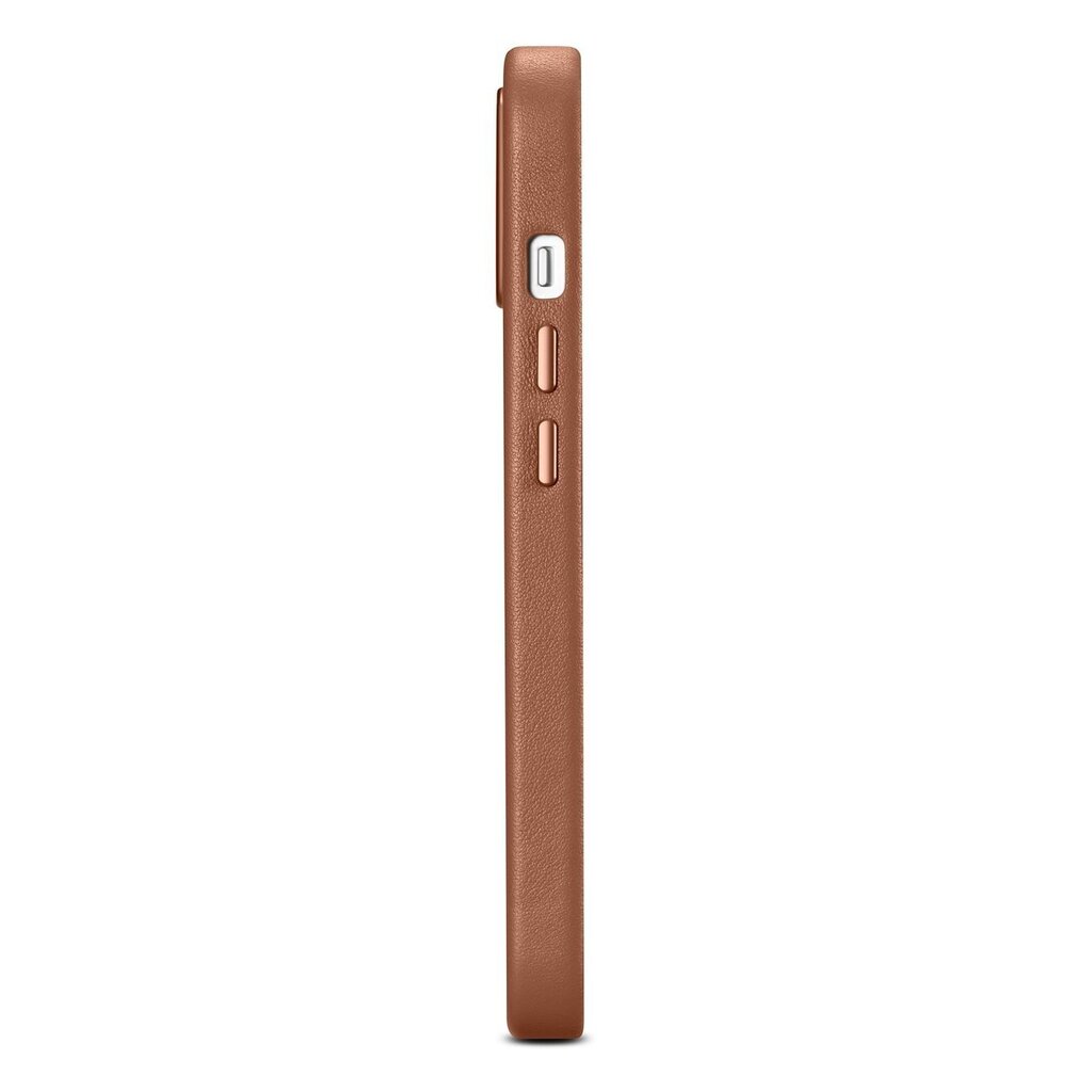 iCarer Leather iPhone 14 Plus brown (MagSafe compatible) hinta ja tiedot | Puhelimen kuoret ja kotelot | hobbyhall.fi