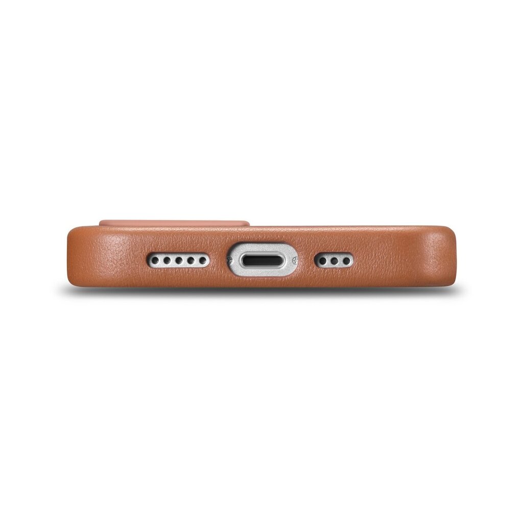 iCarer Leather iPhone 14 Plus brown (MagSafe compatible) hinta ja tiedot | Puhelimen kuoret ja kotelot | hobbyhall.fi