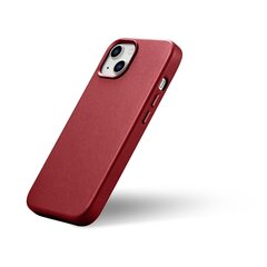 iCarer Leather iPhone 14 Plus red (MagSafe compatible) hinta ja tiedot | Puhelimen kuoret ja kotelot | hobbyhall.fi