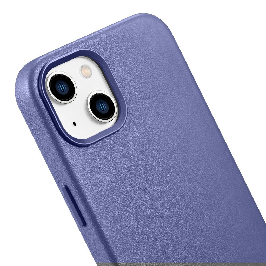 iCarer Leather iPhone 14 Plus light purple (MagSafe compatible) hinta ja tiedot | Puhelimen kuoret ja kotelot | hobbyhall.fi