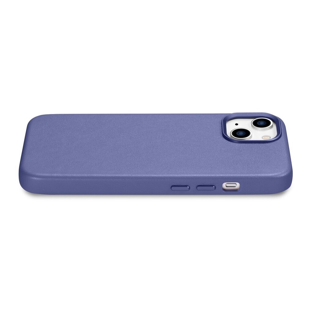 iCarer Leather iPhone 14 Plus light purple (MagSafe compatible) hinta ja tiedot | Puhelimen kuoret ja kotelot | hobbyhall.fi