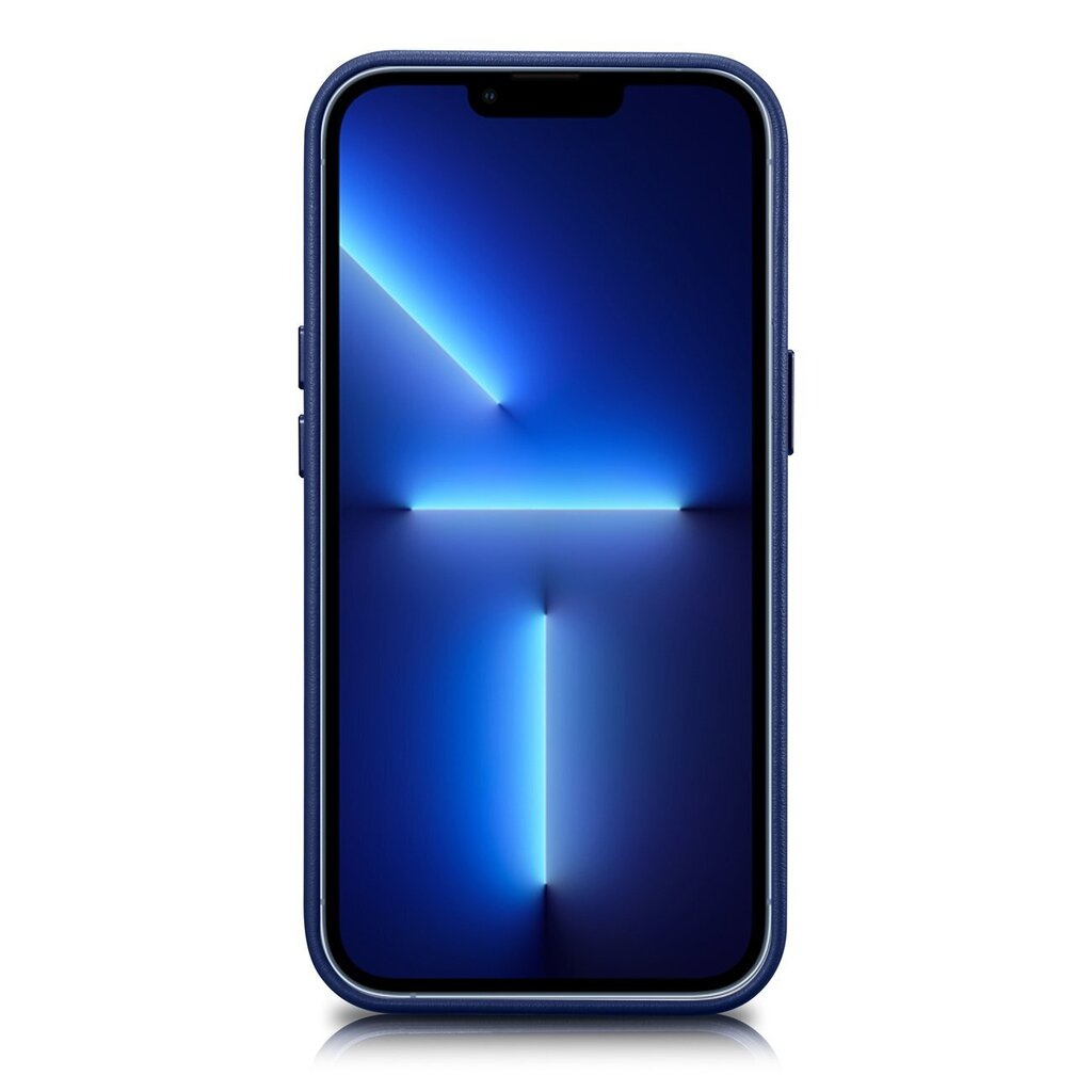 iCarer Leather iPhone 14 Plus blue (MagSafe compatible) hinta ja tiedot | Puhelimen kuoret ja kotelot | hobbyhall.fi
