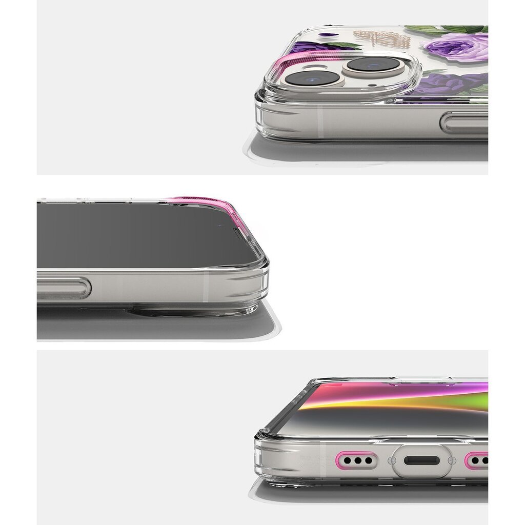 Ringke Fusion iPhone 14 Plus transparent (Purple rose) (FD637E29) hinta ja tiedot | Puhelimen kuoret ja kotelot | hobbyhall.fi