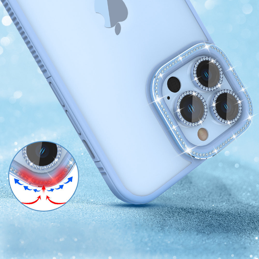 Kingxbar Sparkle Series iPhone 13 Pro Blue hinta ja tiedot | Puhelimen kuoret ja kotelot | hobbyhall.fi