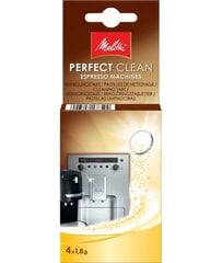Kahvinkeittimen puhdistustabletit Melitta Perfect Clean Espresso Machines 4 kpl hinta ja tiedot | Puhdistusaineet | hobbyhall.fi