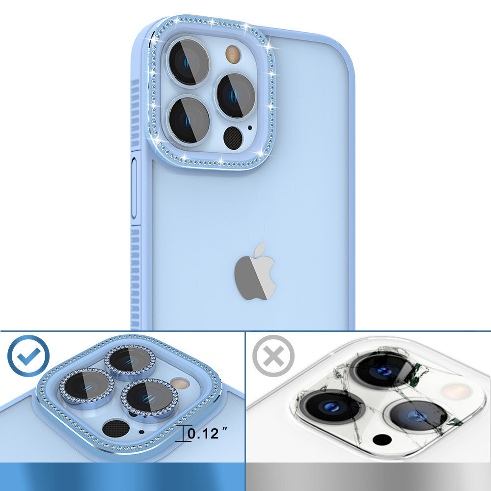 Kingxbar Sparkle Series iPhone 13 Pro Max Blue hinta ja tiedot | Puhelimen kuoret ja kotelot | hobbyhall.fi