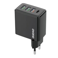 Dudao A5H, 3x USB / 1x USB Type C 20W, PD, QC 3.0 black hinta ja tiedot | Puhelimen laturit | hobbyhall.fi