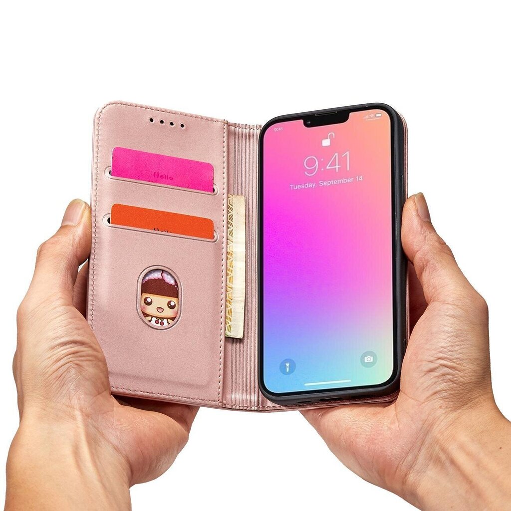 Magnet Card iPhone 14 Plus pink hinta ja tiedot | Puhelimen kuoret ja kotelot | hobbyhall.fi