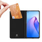 Dux Ducis Skin Pro Oppo Reno 8 flip card wallet stand Black hinta ja tiedot | Puhelimen kuoret ja kotelot | hobbyhall.fi