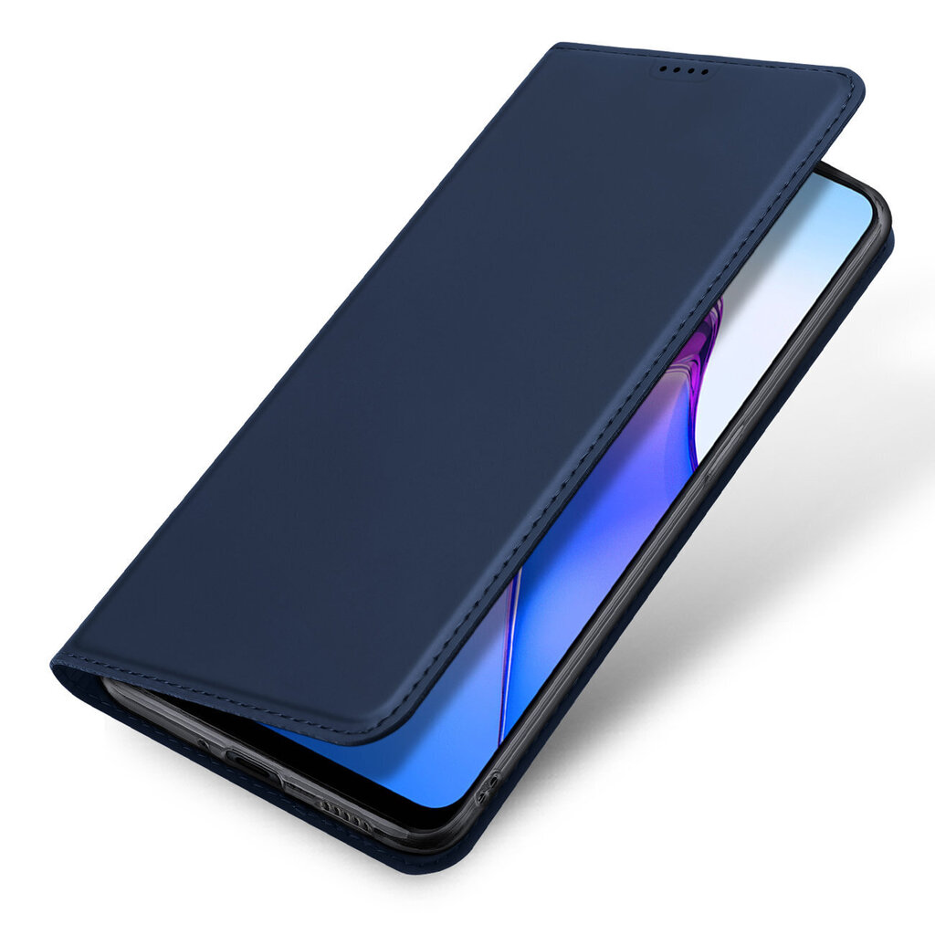 Dux Ducis Skin Pro Oppo Reno 8 flip card wallet stand blue hinta ja tiedot | Puhelimen kuoret ja kotelot | hobbyhall.fi