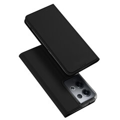 Dux Ducis Skin Pro Oppo Reno 8 Pro flip card wallet stand Black hinta ja tiedot | Puhelimen kuoret ja kotelot | hobbyhall.fi