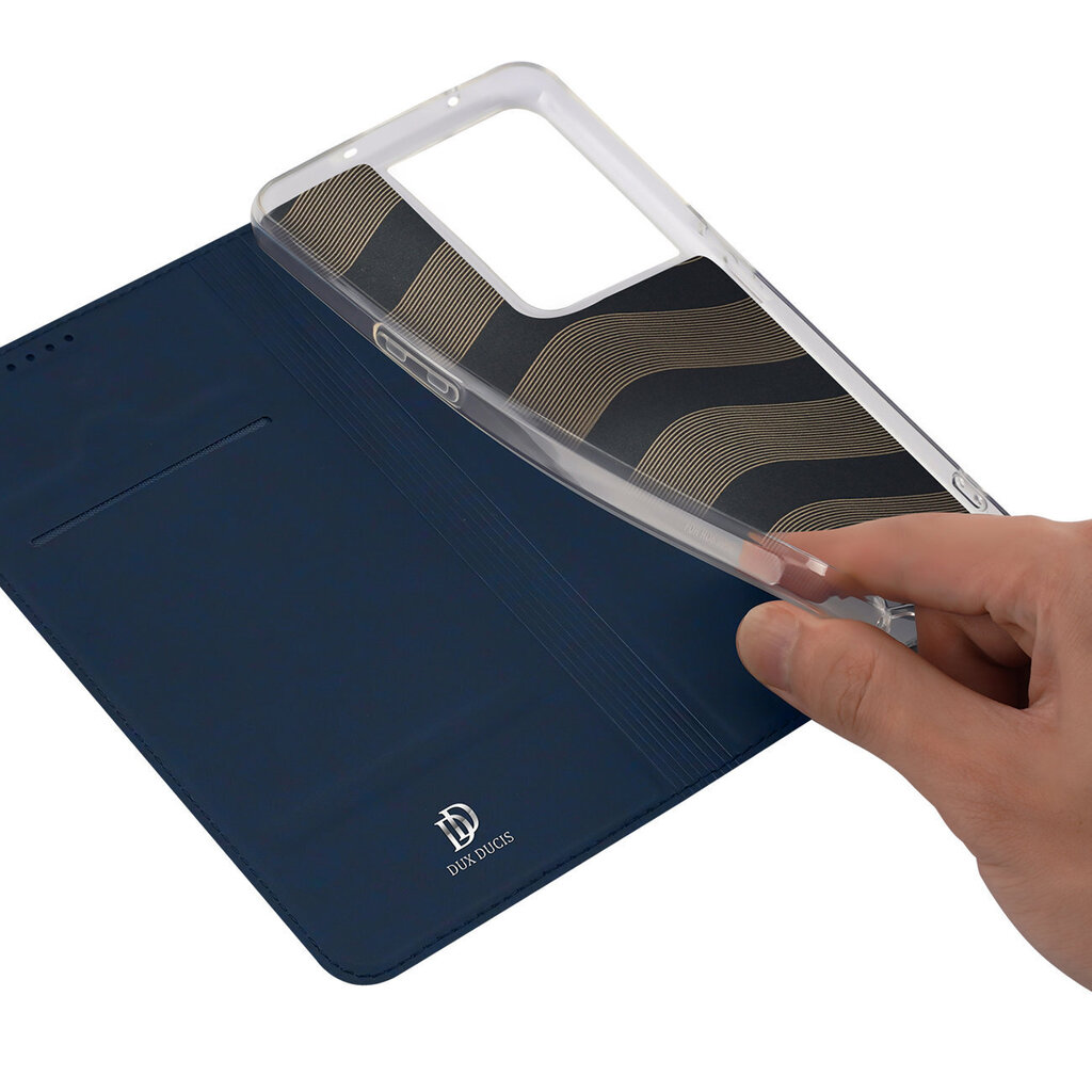 Dux Ducis Skin Pro Oppo Reno 8 Pro flip card wallet stand blue hinta ja tiedot | Puhelimen kuoret ja kotelot | hobbyhall.fi