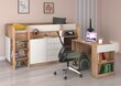 Sänky työpöydällä Smile L, väri: tammi / valkoinen hinta ja tiedot | Lastensängyt | hobbyhall.fi