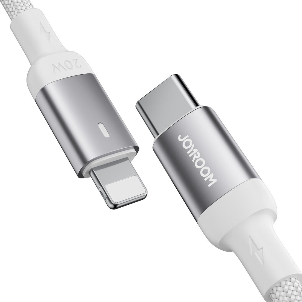 Kestävä iPhone-kaapeli USB-C - Lightning 20W 2m valkoinen hinta ja tiedot | Puhelinkaapelit | hobbyhall.fi