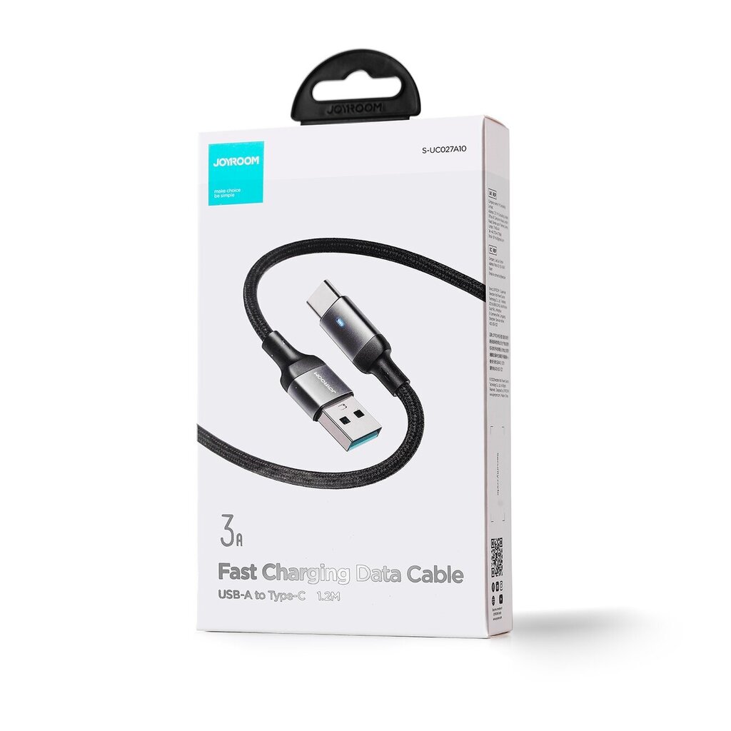 Joyroom S-UC027A10, USB - USB C, 1.2 m hinta ja tiedot | Puhelinkaapelit | hobbyhall.fi