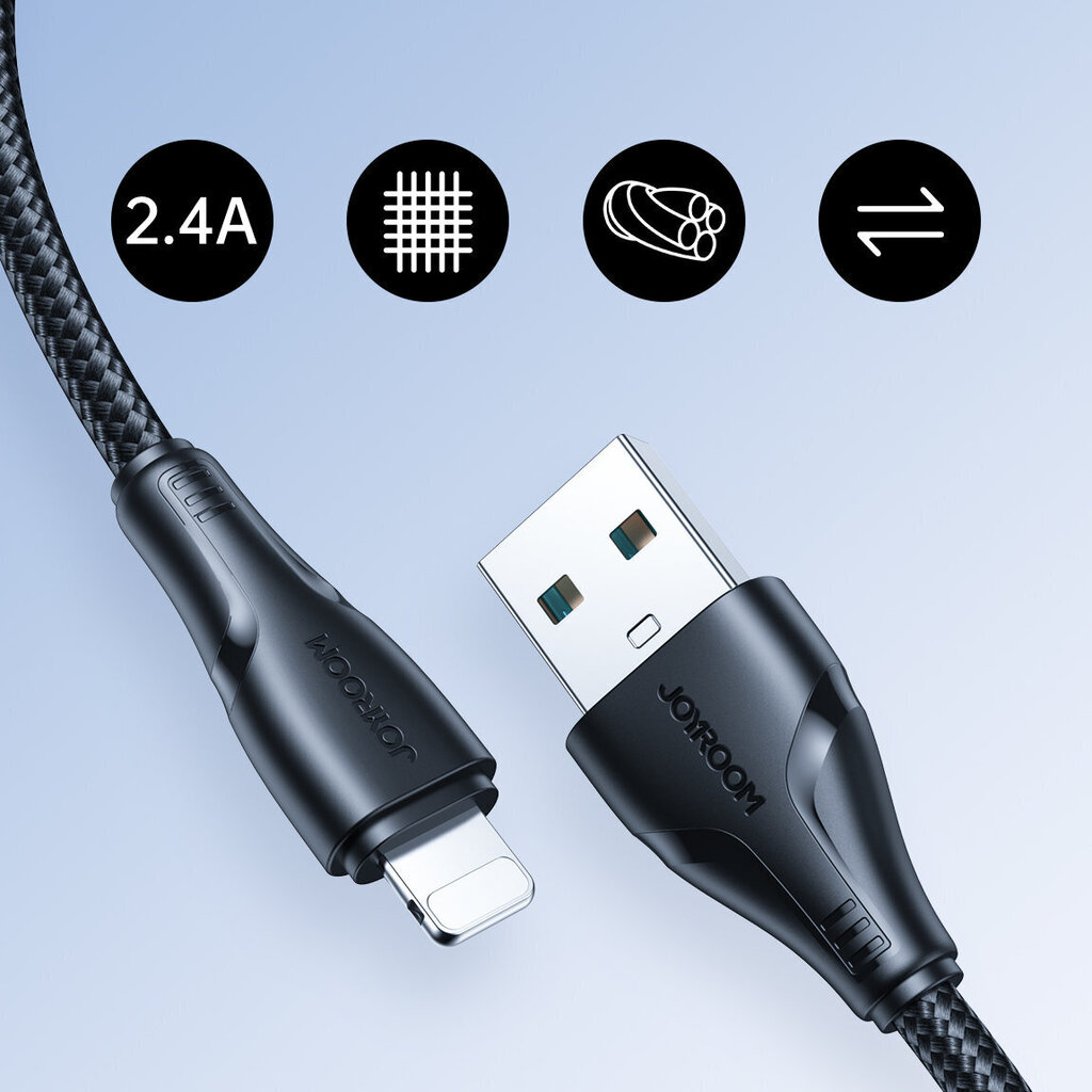 Joyroom S-UL012A11, USB - Lightning, 2 m hinta ja tiedot | Puhelinkaapelit | hobbyhall.fi