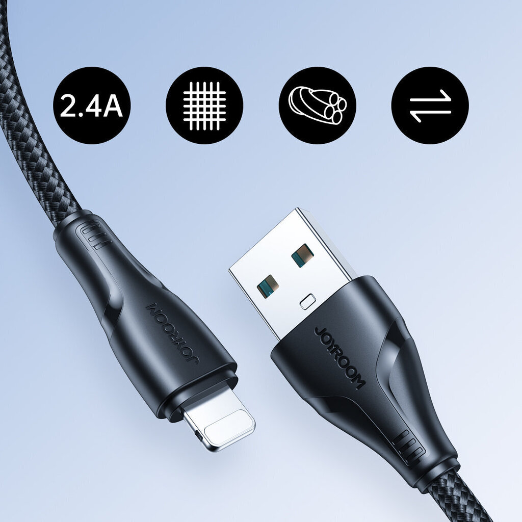 Joyroom S-UL012A11, USB - Lightning, 0.25 m hinta ja tiedot | Puhelinkaapelit | hobbyhall.fi
