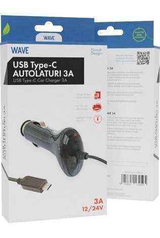 Wave Autolaturi hinta ja tiedot | Puhelimen laturit | hobbyhall.fi