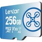 Lexar Fly LMSFLYX256G-BNNNG hinta ja tiedot | Puhelimen muistikortit | hobbyhall.fi