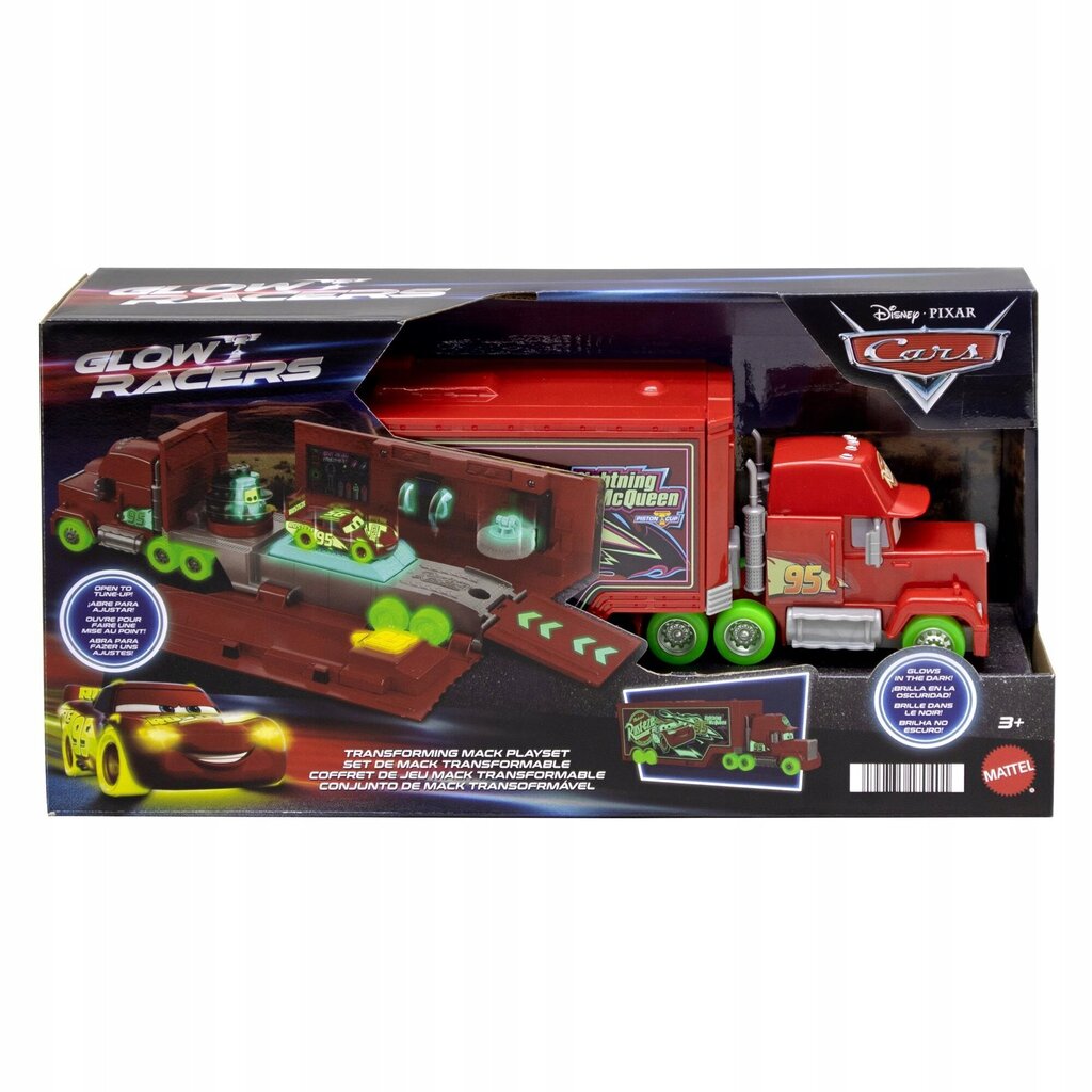 Mattel Cars pimeässä hehkuva auto hinta ja tiedot | Poikien lelut | hobbyhall.fi