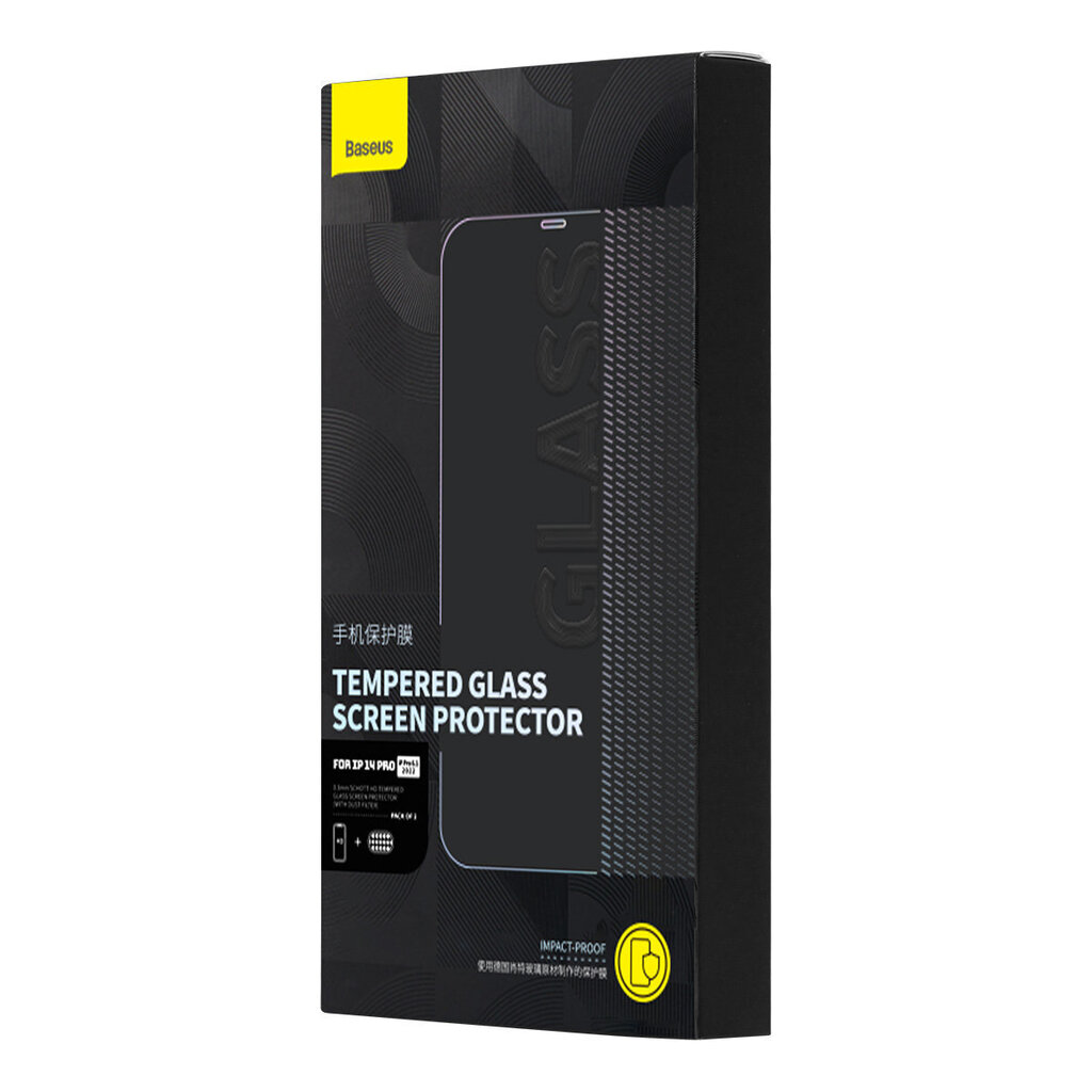 Baseus Set 2x Tempered Glass hinta ja tiedot | Näytönsuojakalvot ja -lasit | hobbyhall.fi