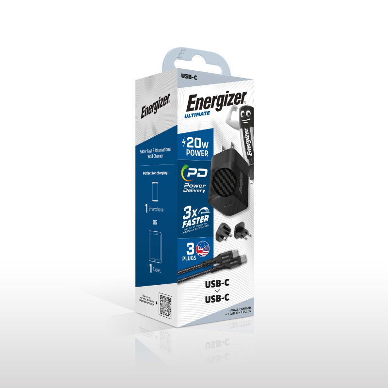 Energizer A20MUC hinta ja tiedot | Puhelimen laturit | hobbyhall.fi