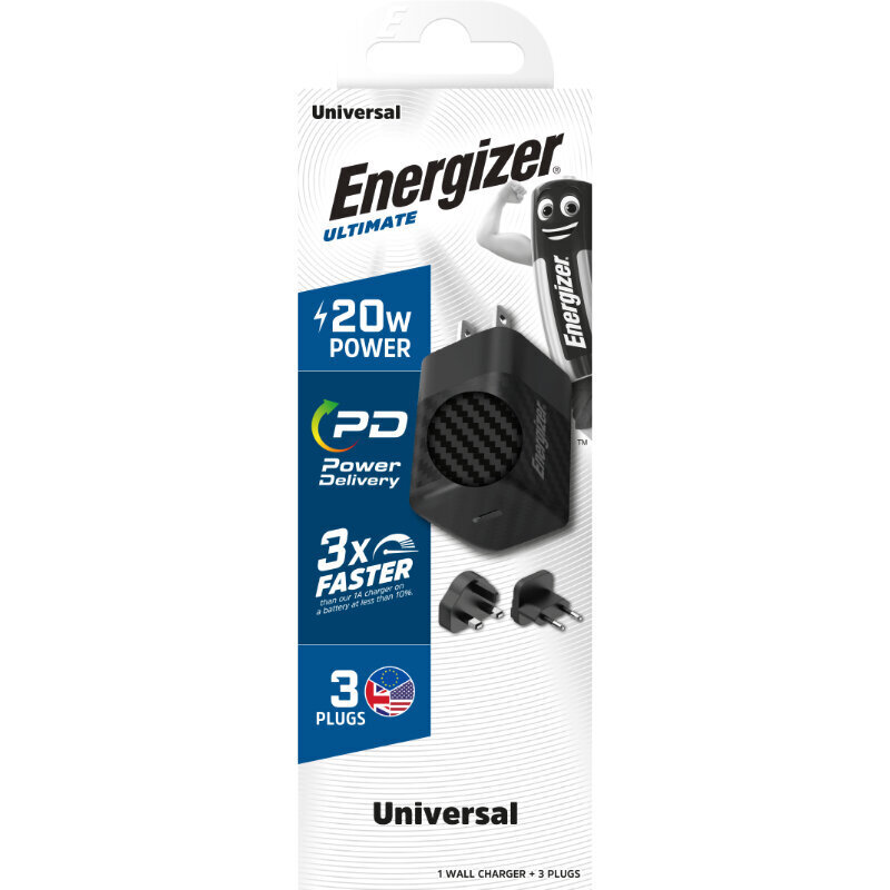 Energizer A20MU hinta ja tiedot | Puhelimen laturit | hobbyhall.fi