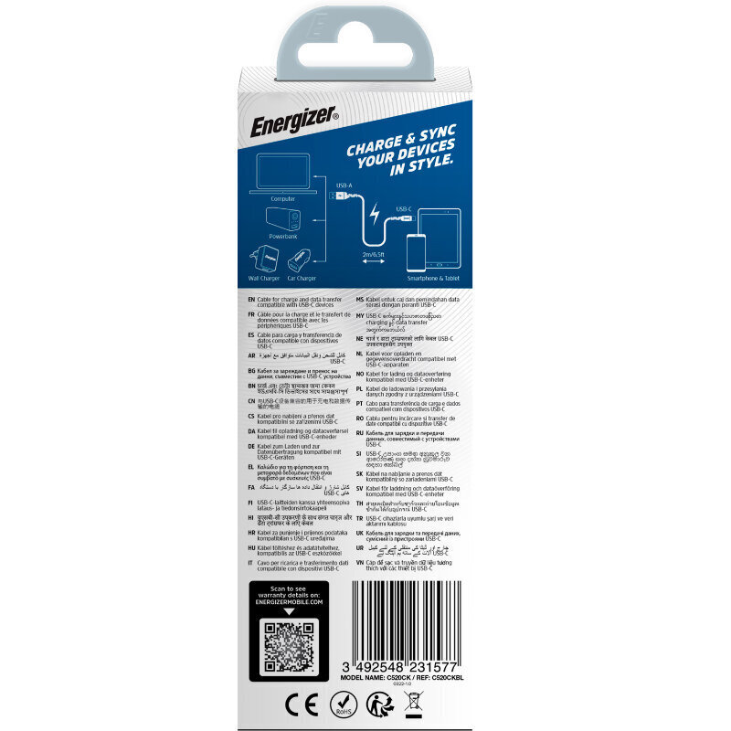 Energizer Ultimate C520CKBL hinta ja tiedot | Puhelinkaapelit | hobbyhall.fi