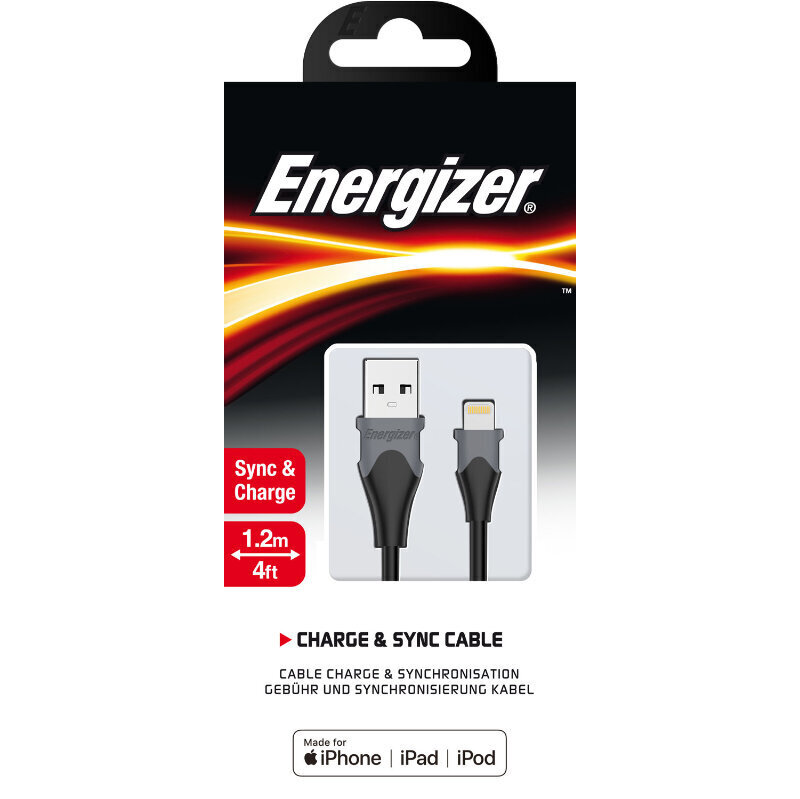 Energizer Classic C61LIGBK4 hinta ja tiedot | Puhelinkaapelit | hobbyhall.fi