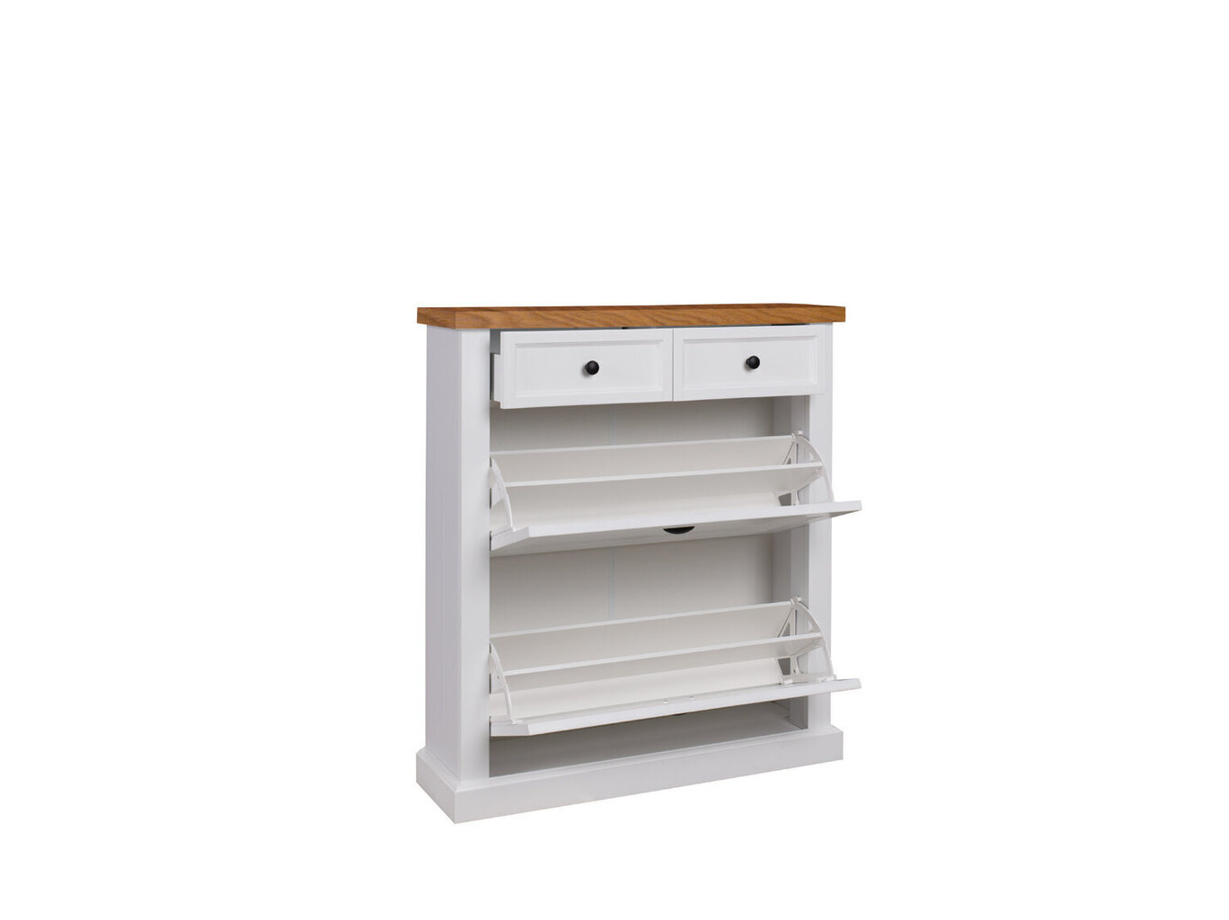 Kenkäkaappi ADRK Furniture GAL PO1, valkoinen/ruskea hinta ja tiedot | Kenkäkaapit ja -hyllyt | hobbyhall.fi