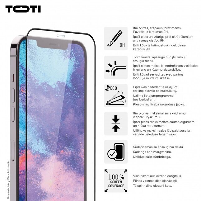 Toti Premium Apple iPhone 15 Plus/15 Pro Max hinta ja tiedot | Näytönsuojakalvot ja -lasit | hobbyhall.fi