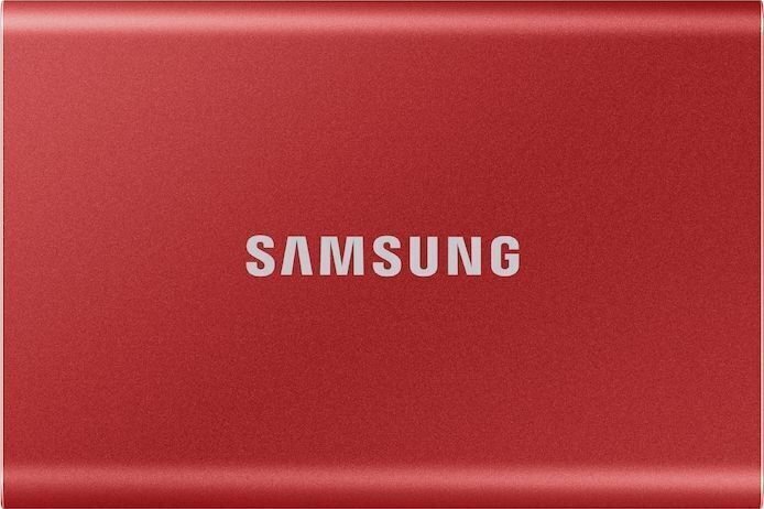 Samsung SSD T7 2TB, punainen (MU-PC2T0R / WW) hinta ja tiedot | Ulkoiset kovalevyt | hobbyhall.fi