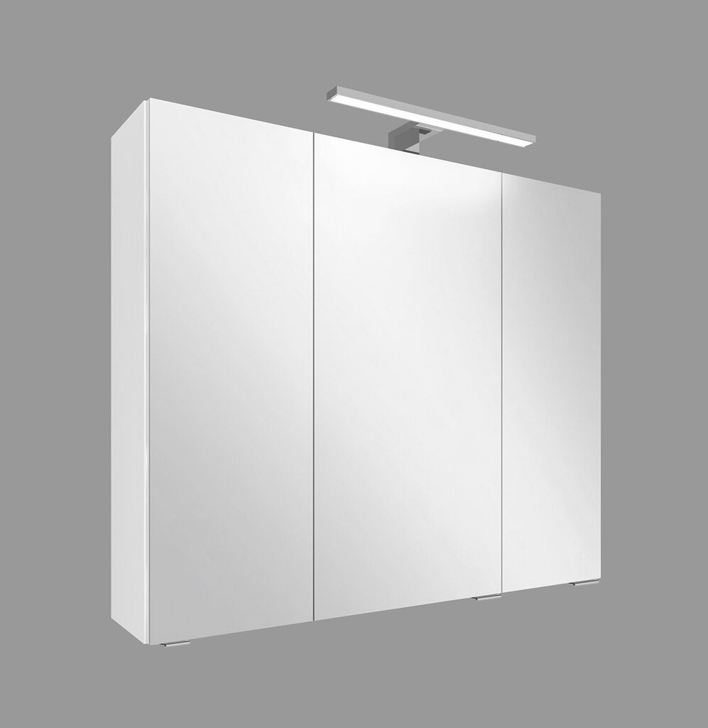 Ripustettava kylpyhuonekaappi Fabian, 80x68x16 cm, valkoinen hinta ja tiedot | Kylpyhuonekaapit | hobbyhall.fi