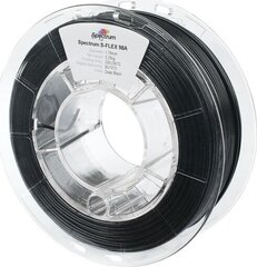 Filamentas Spectrum S-Flex 98A 1.75mm Deep black 0.25kg hinta ja tiedot | Älylaitteiden lisätarvikkeet | hobbyhall.fi