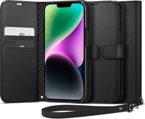 Spigen Black Wallet S, musta hinta ja tiedot | Puhelimen kuoret ja kotelot | hobbyhall.fi