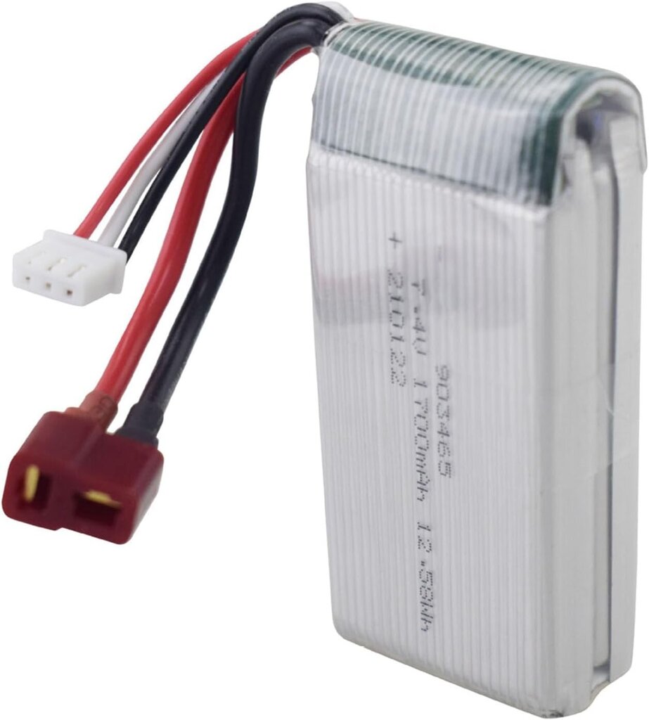 2kpl 7.4V 1700mAh litium-akkuja hinta ja tiedot | Paristot | hobbyhall.fi