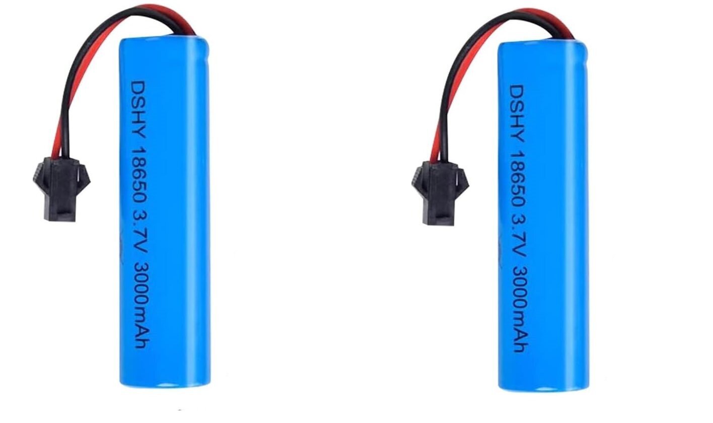 2kpl Litium-ioni akku 3.7V 3000mAh hinta ja tiedot | Paristot | hobbyhall.fi