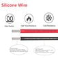 Silikonijohto 18 AWG, 5 metriä hinta ja tiedot | Tekstiilijohdot ja sähköliittimet | hobbyhall.fi