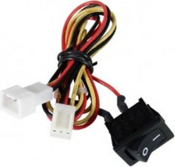 InLine Switch for switching Chassis Fan ON and OFF (33328Z) hinta ja tiedot | Komponenttien lisätarvikkeet | hobbyhall.fi