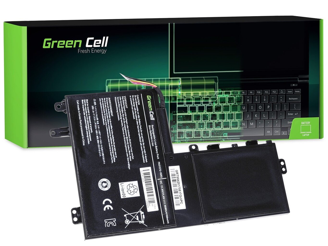 Green Cell Laptop Battery for Toshiba Satellite U940 U40t U50t M50-A M50D-A M50Dt M50t hinta ja tiedot | Kannettavien tietokoneiden akut | hobbyhall.fi