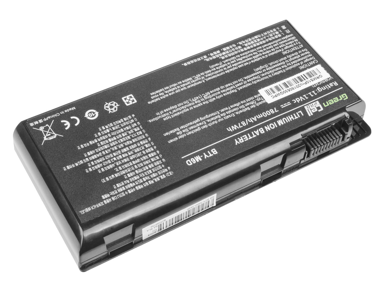 Green Cell PRO Laptop Battery BTY-M6D for MSI GT60 GT70 GT660 GT680 GT683 GT780 GT783 GX660 GX680 GX780 hinta ja tiedot | Kannettavien tietokoneiden akut | hobbyhall.fi