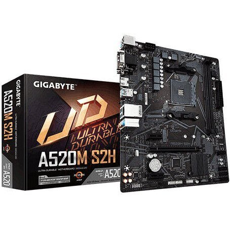 Gigabyte A520M S2H hinta ja tiedot | Emolevyt | hobbyhall.fi