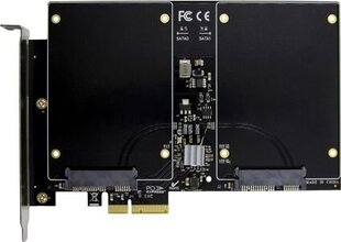 Kontroler ProXtend PCIe x4 - 2x SATA III (PX-SR-10257) hinta ja tiedot | Ohjain- ja laajennuskortit | hobbyhall.fi