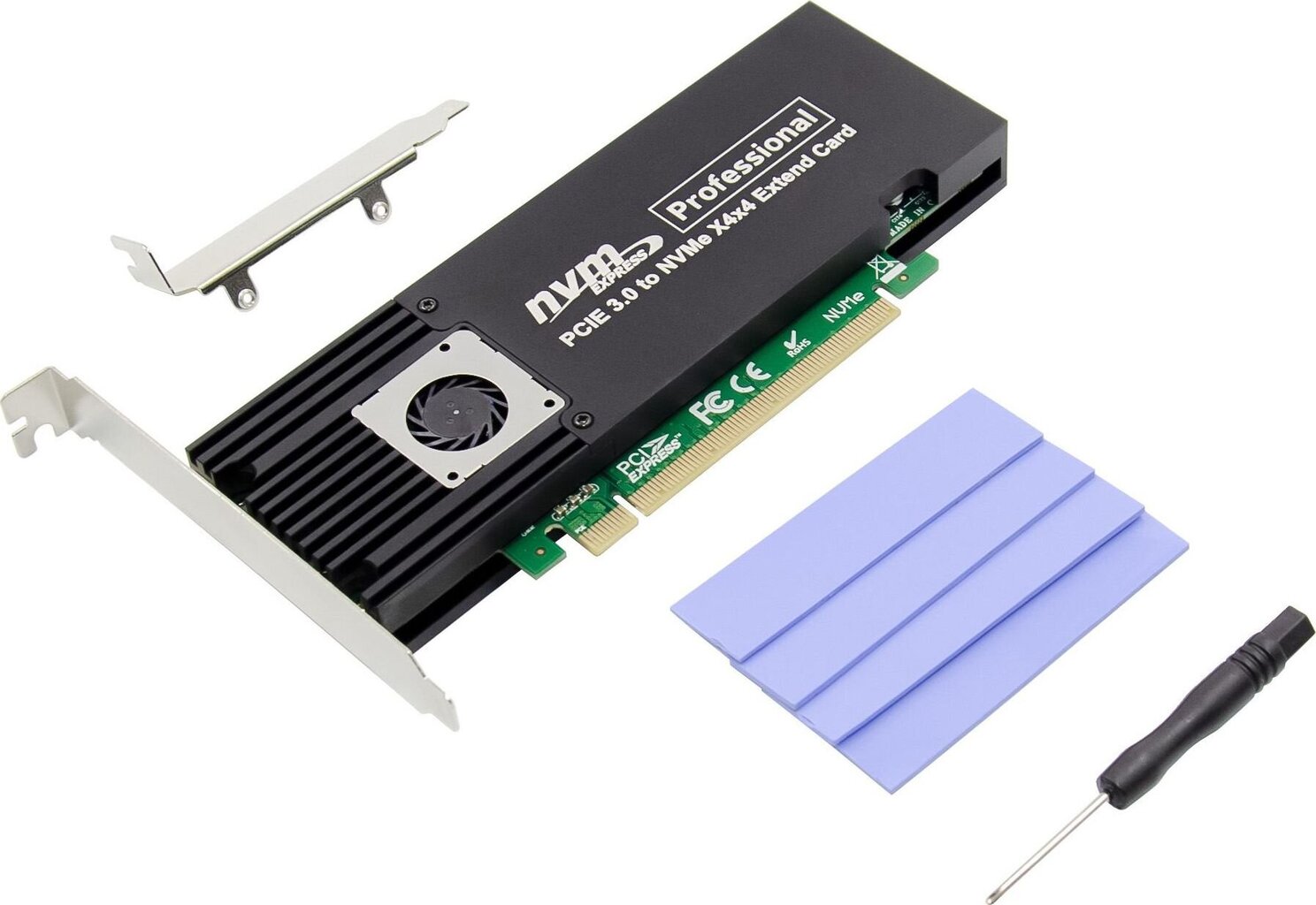 Kontroler ProXtend PCIe 3.0 x16 - M.2 NVMe M-key (PX-SA-10150) hinta ja tiedot | Ohjain- ja laajennuskortit | hobbyhall.fi