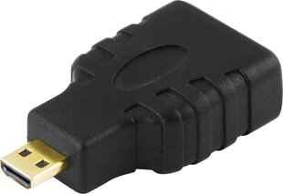 Deltaco HDMI-24 adapter - Micro HDMI T hinta ja tiedot | Adapterit | hobbyhall.fi